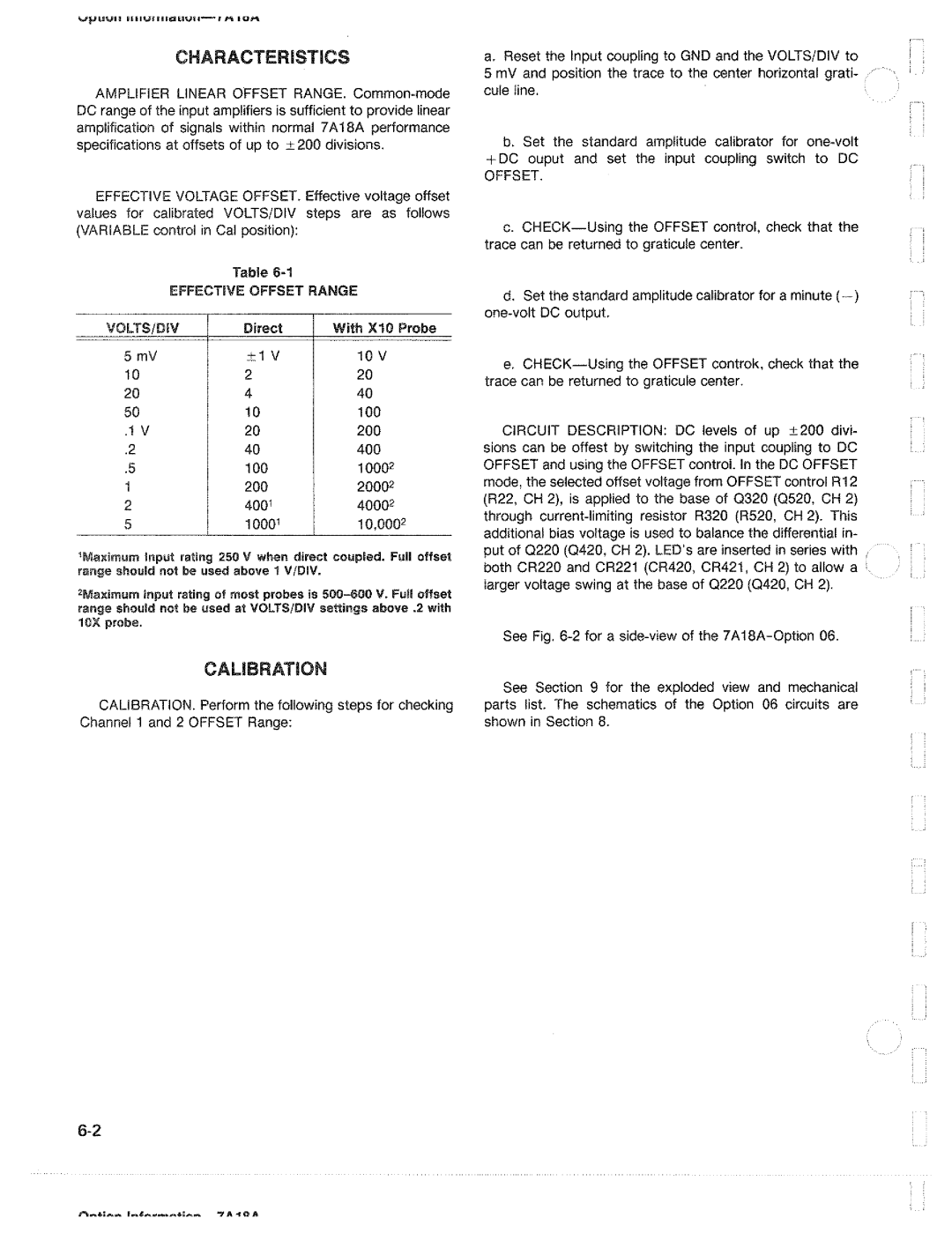 Tektronix 7A18A manual 