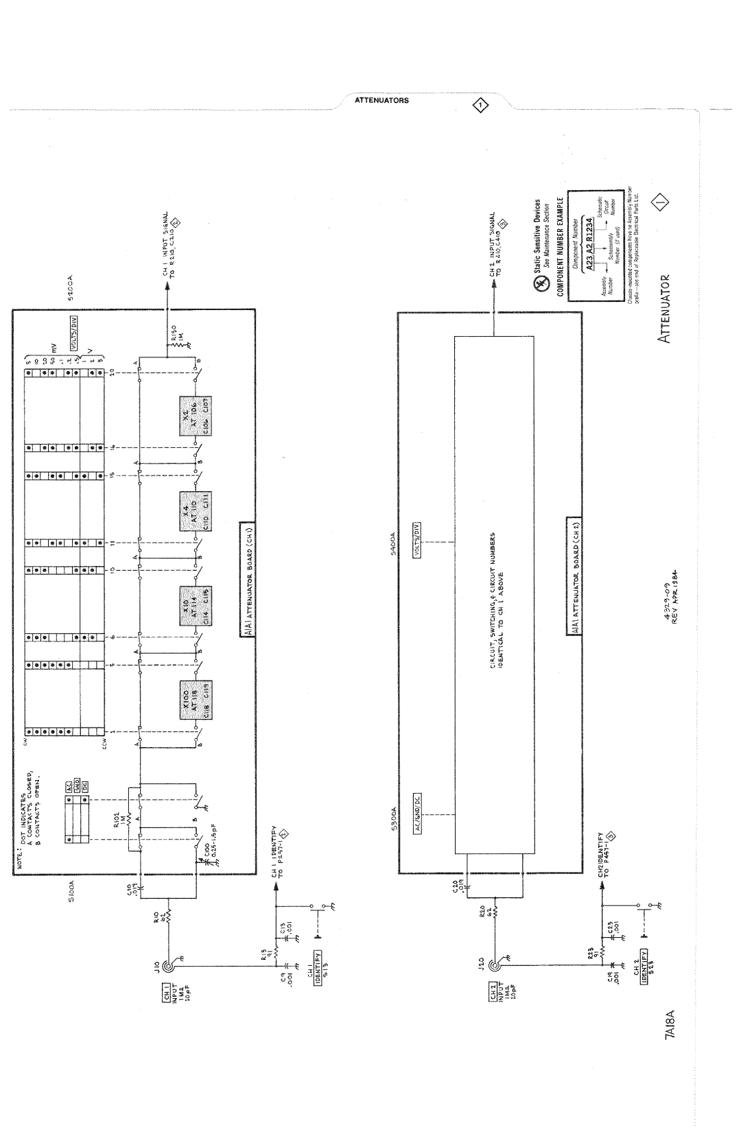 Tektronix 7A18A manual 