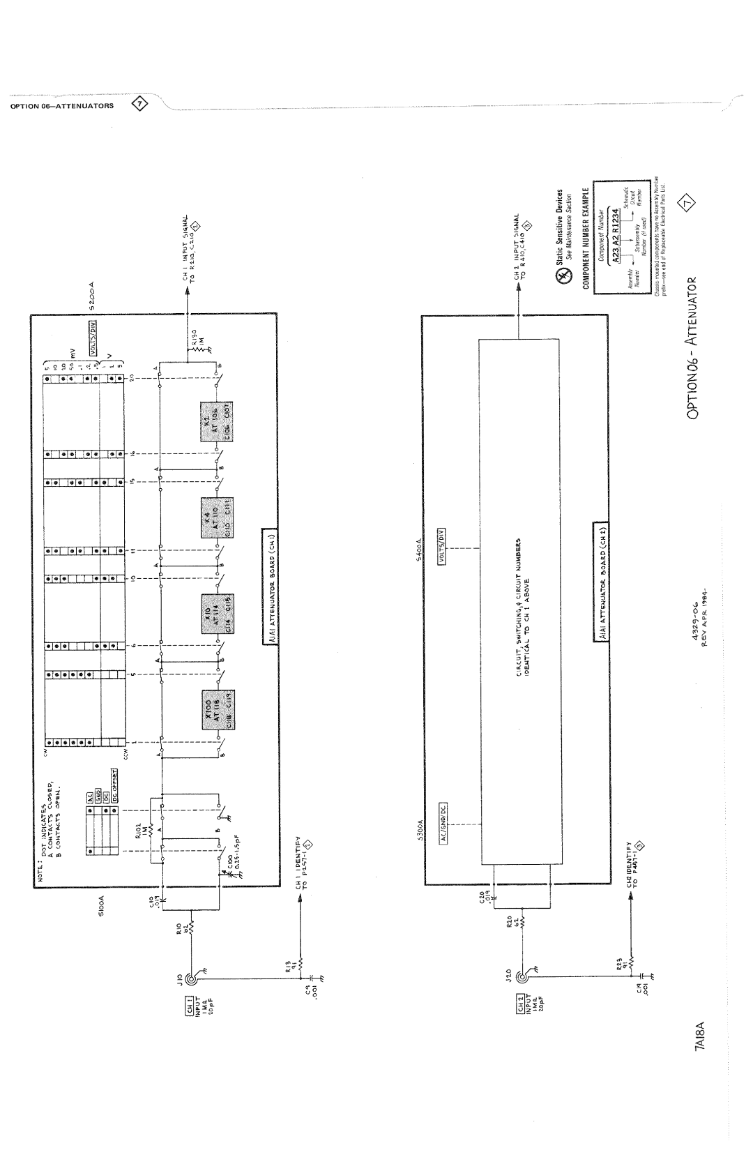 Tektronix 7A18A manual 