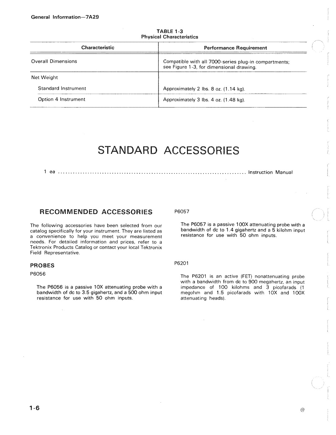 Tektronix 7A29 manual 