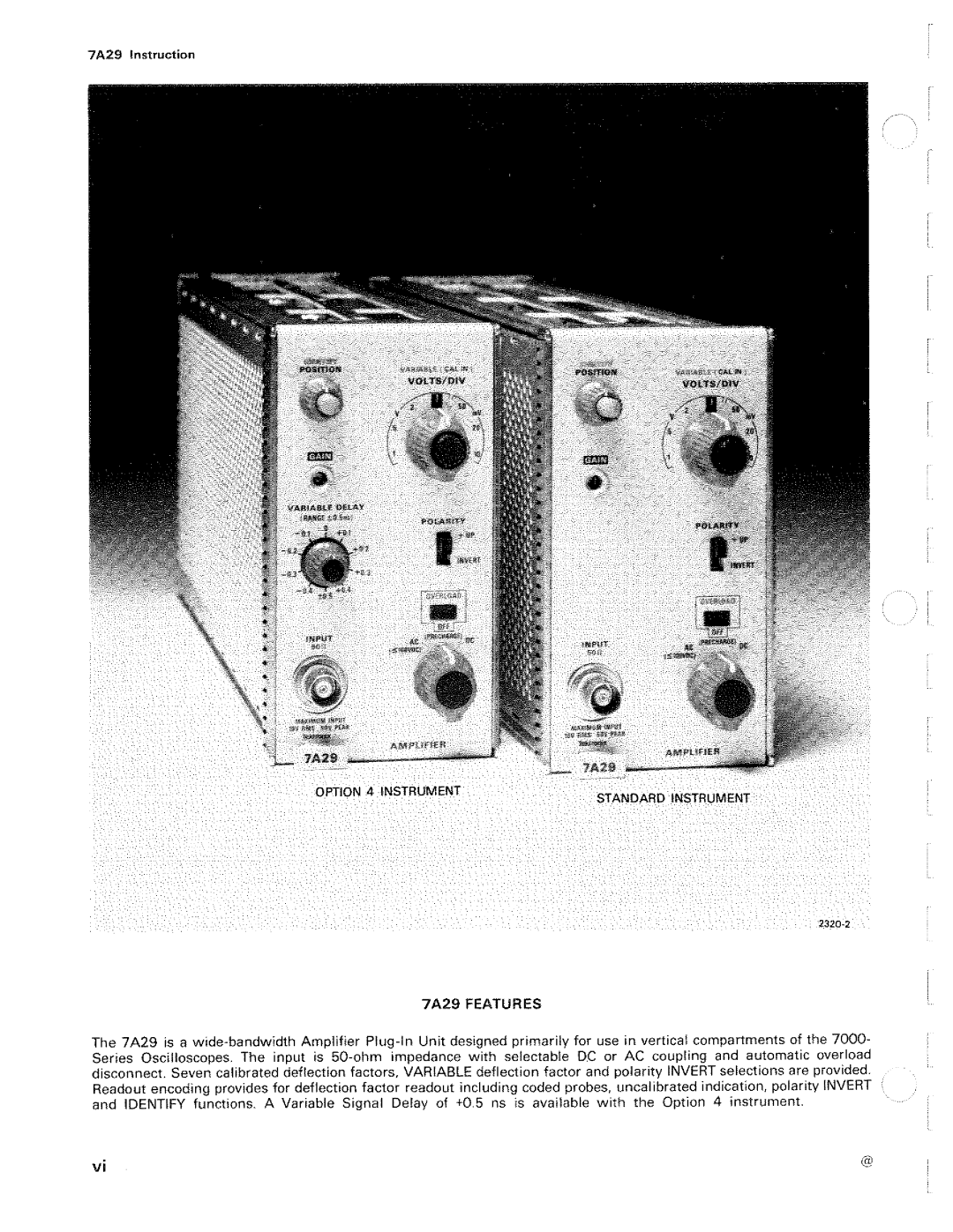 Tektronix 7A29 manual 