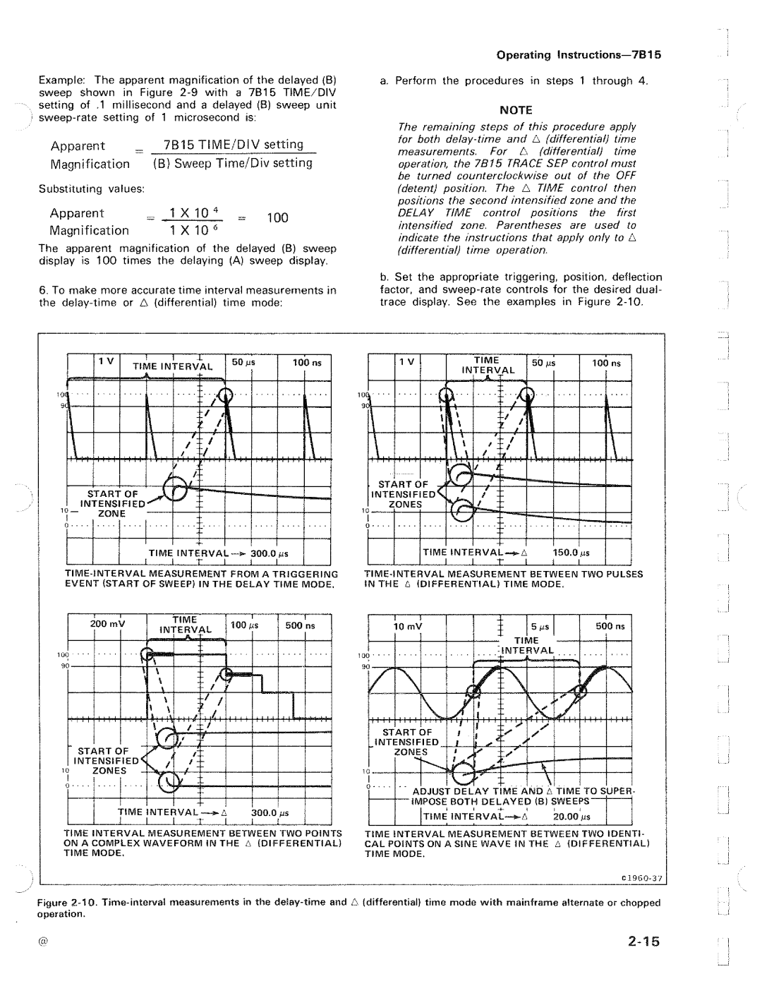 Tektronix 7B15 manual 