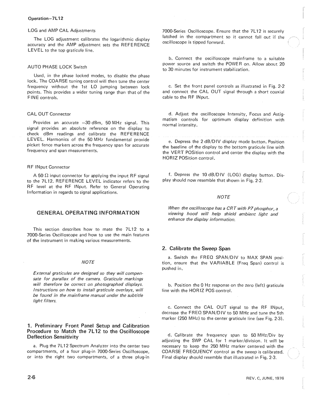 Tektronix 7L12 manual 