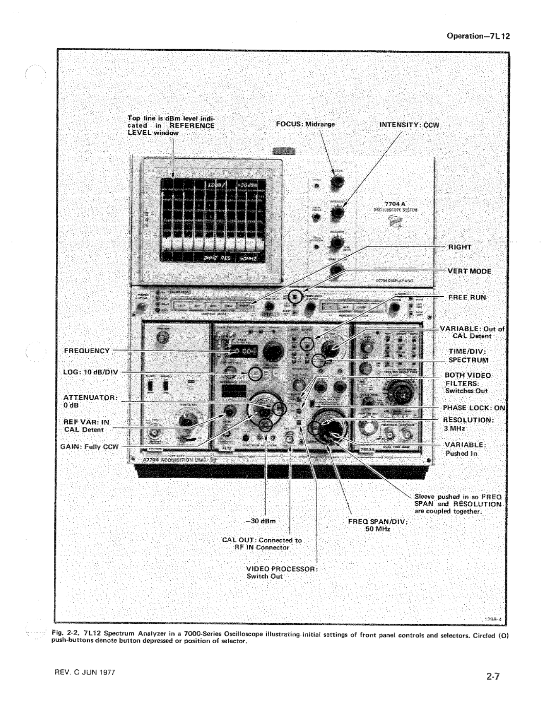 Tektronix 7L12 manual 