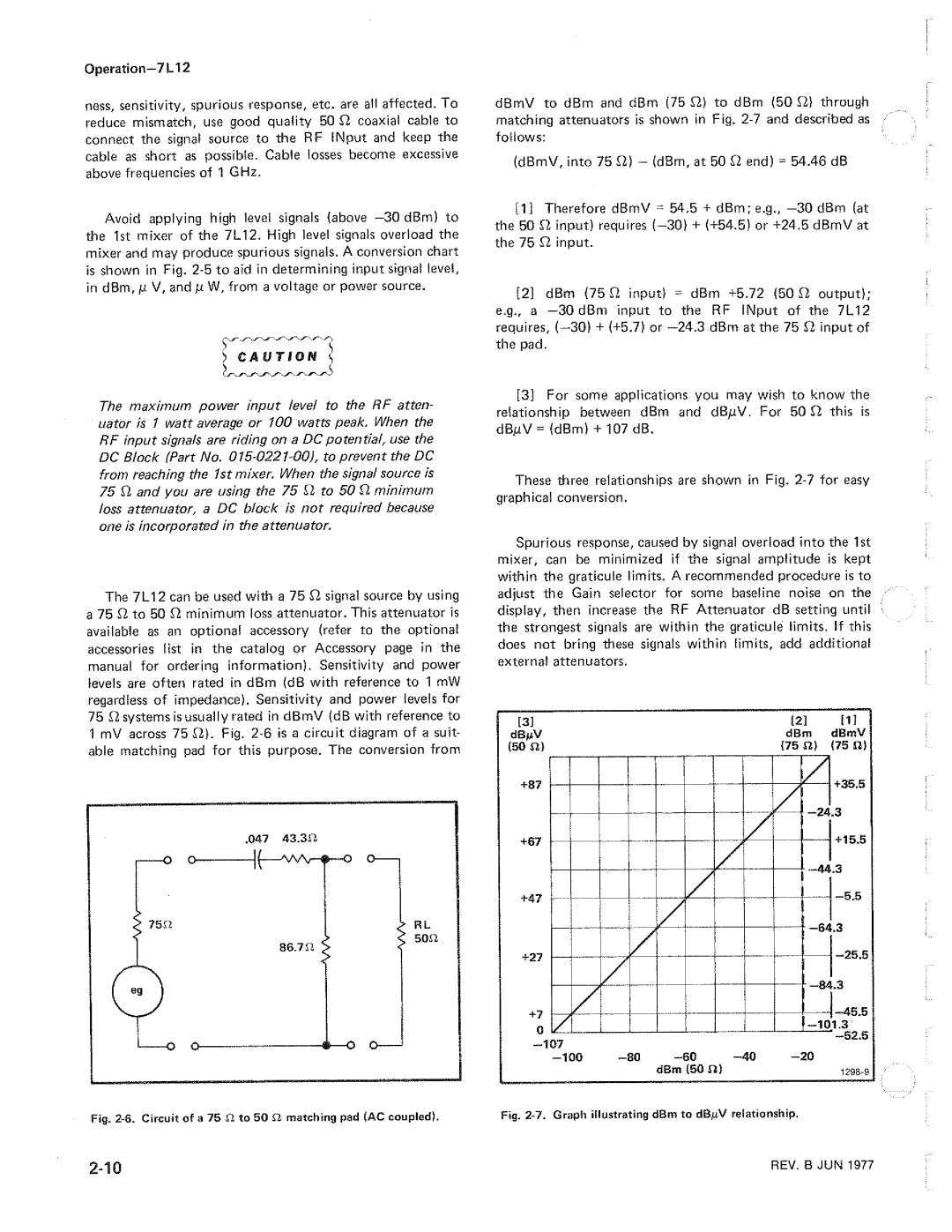 Tektronix 7L12 manual 