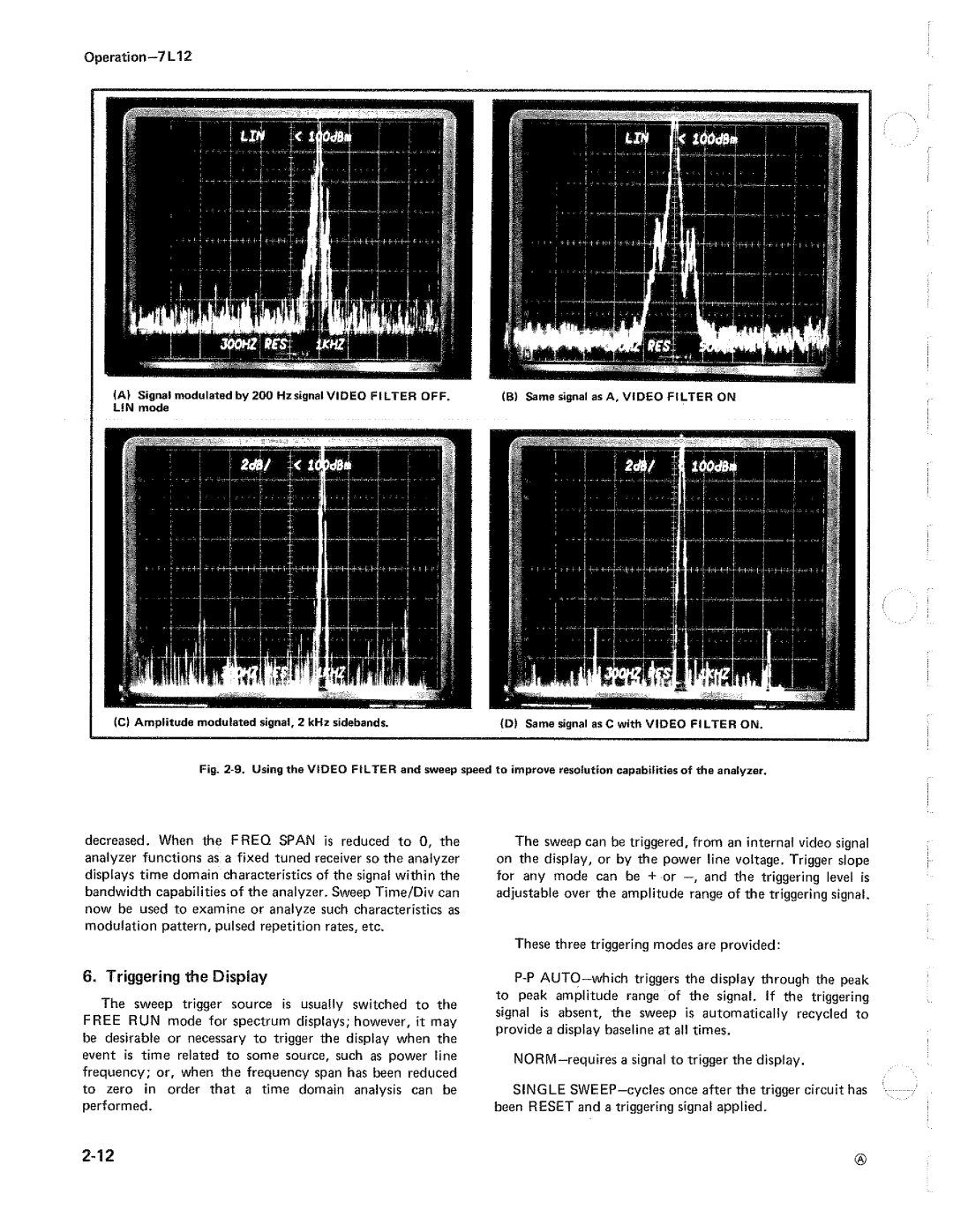 Tektronix 7L12 manual 