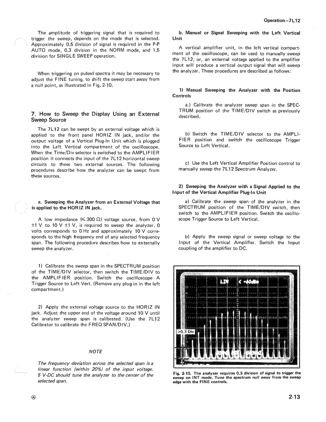 Tektronix 7L12 manual 