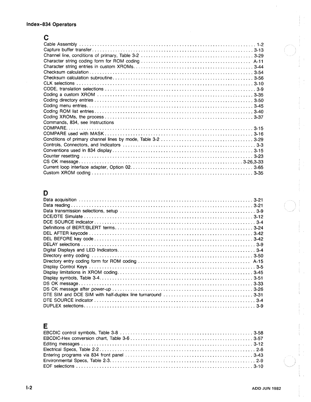 Tektronix 834 manual 