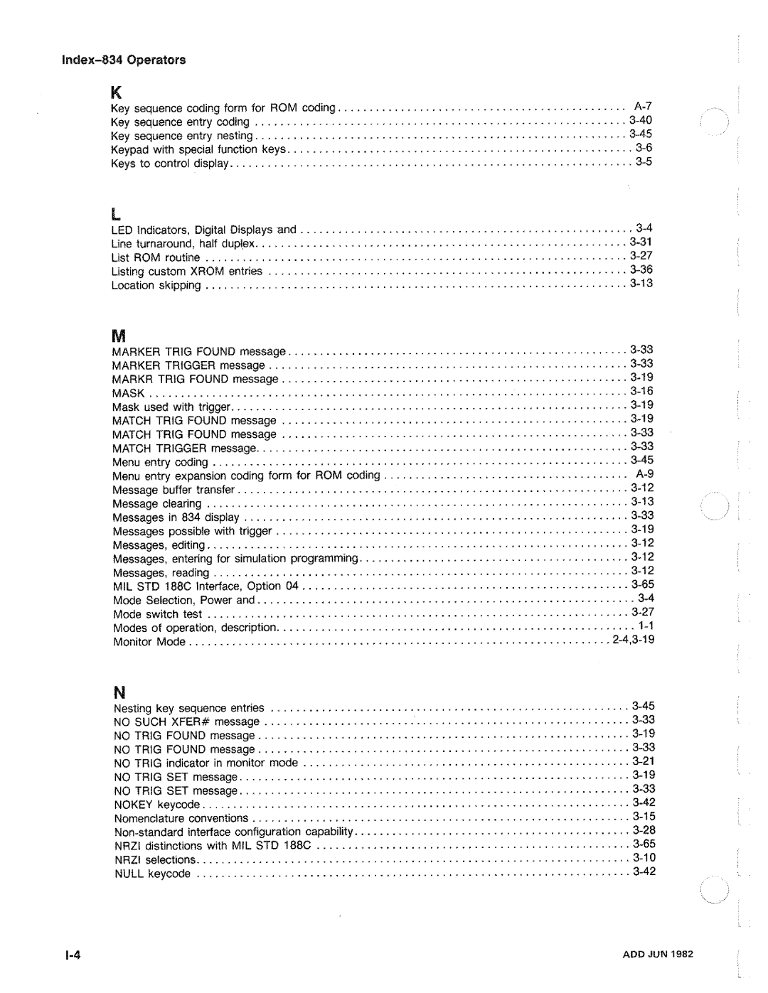 Tektronix 834 manual 