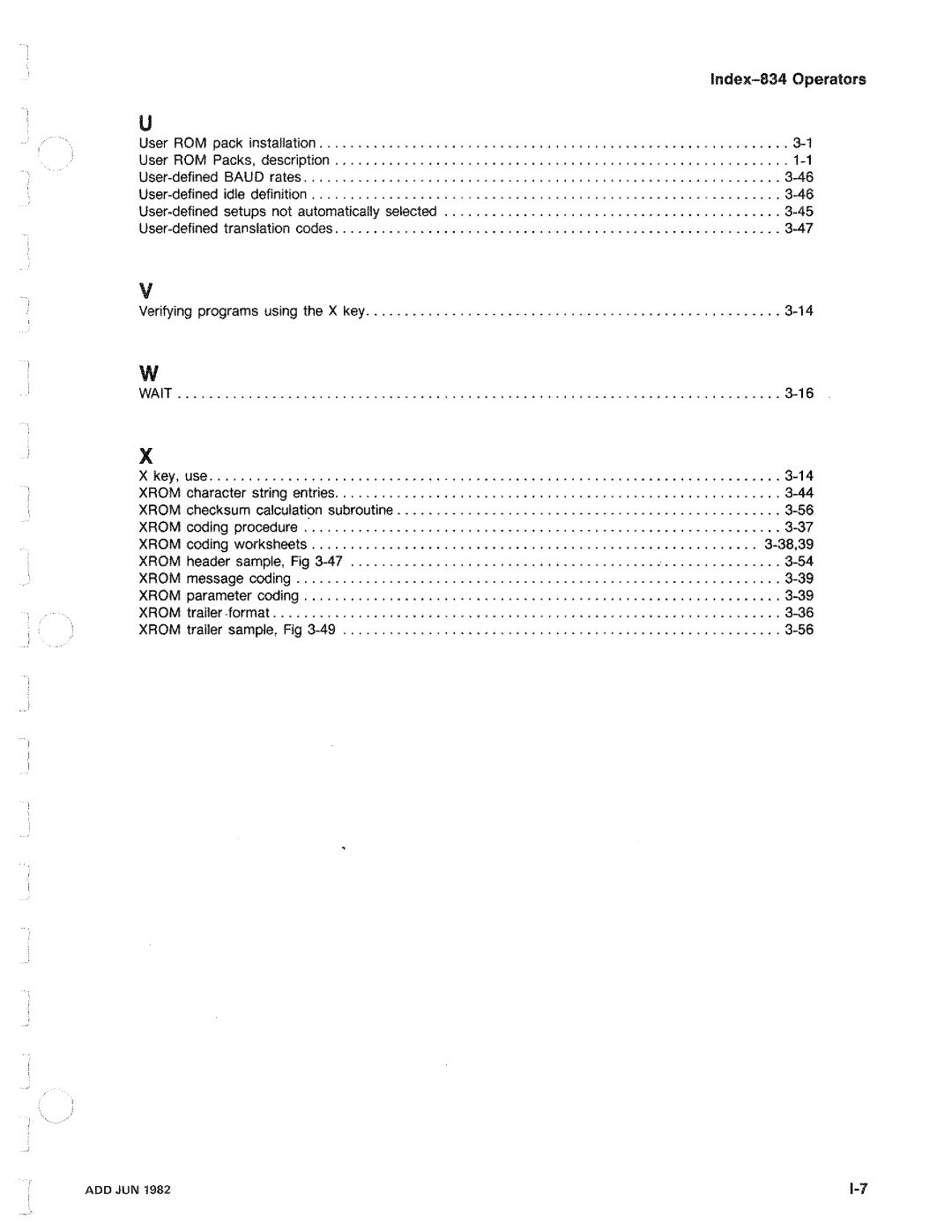 Tektronix 834 manual 