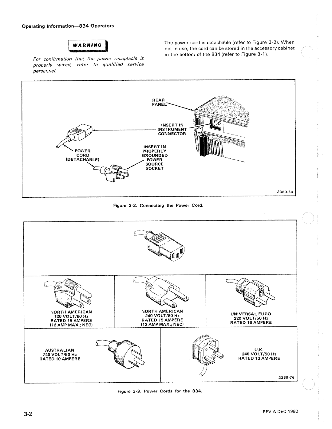 Tektronix 834 manual 