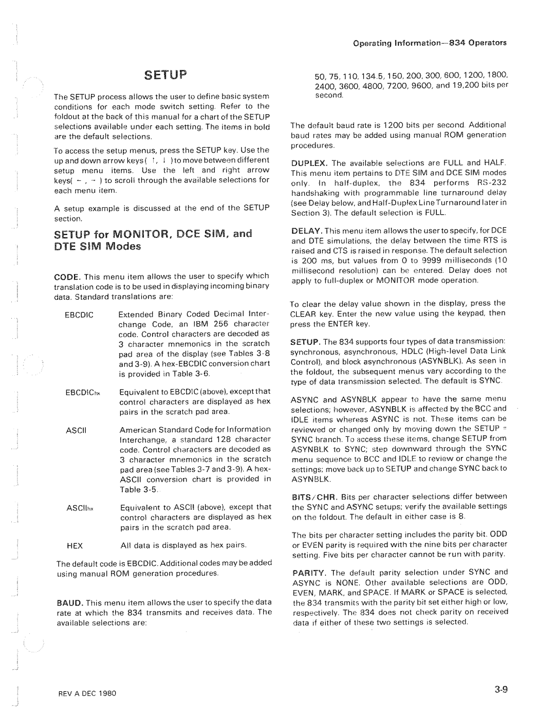 Tektronix 834 manual 