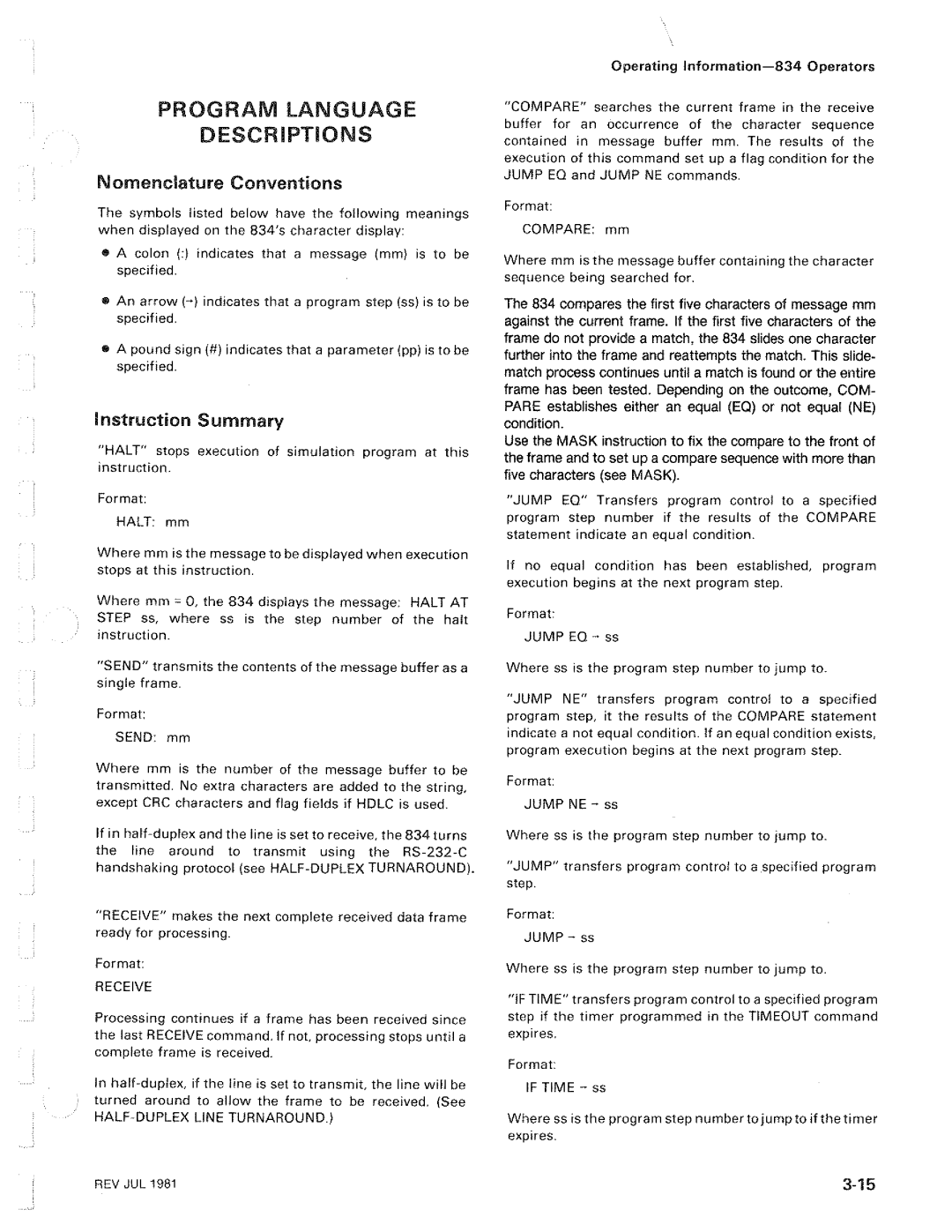 Tektronix 834 manual 