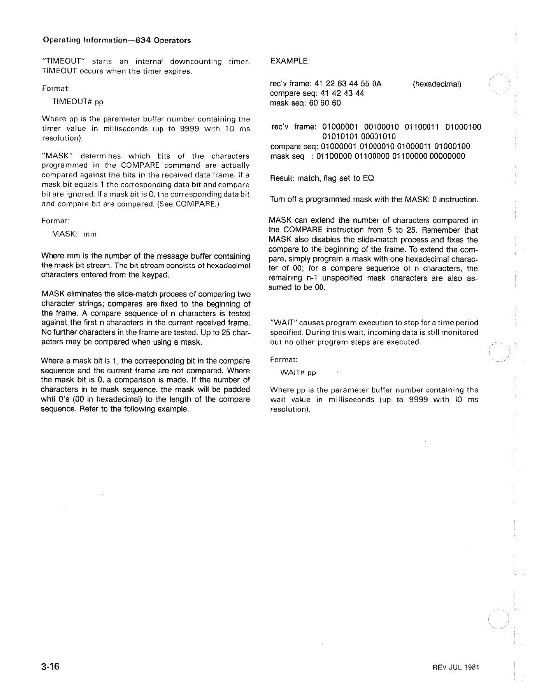 Tektronix 834 manual 