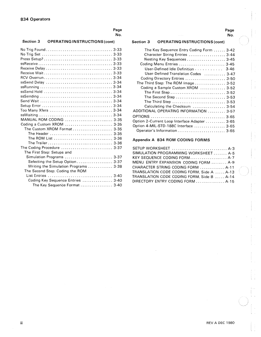 Tektronix 834 manual 