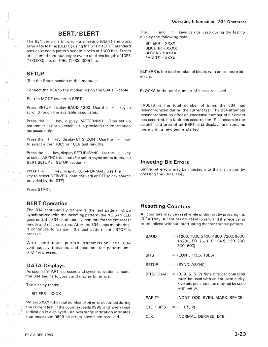 Tektronix 834 manual 