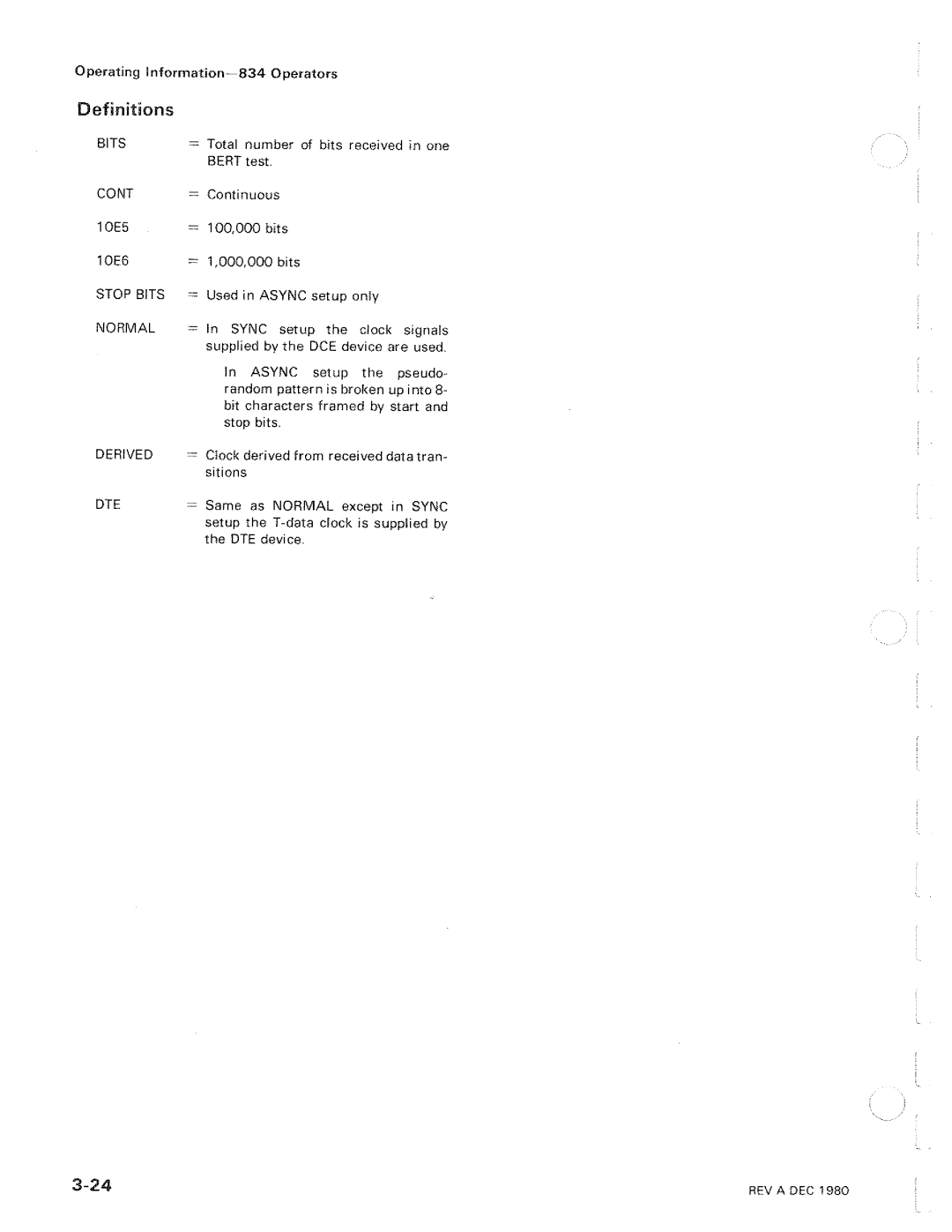 Tektronix 834 manual 