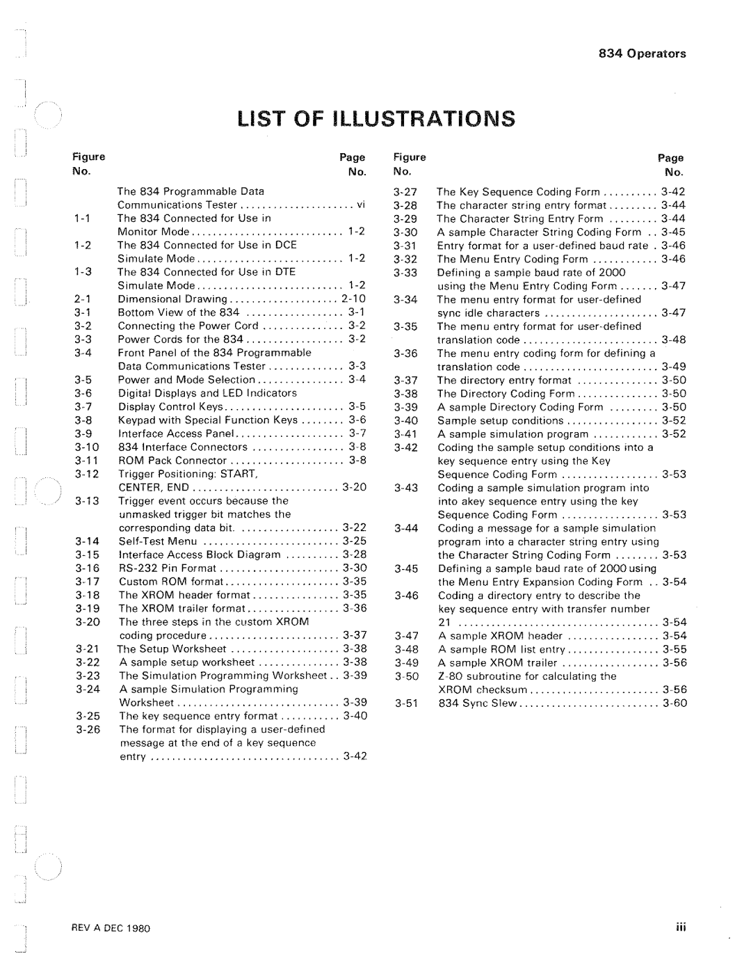 Tektronix 834 manual 