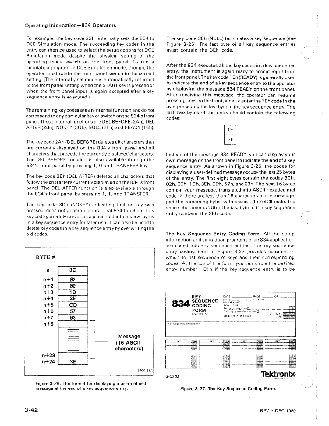 Tektronix 834 manual 