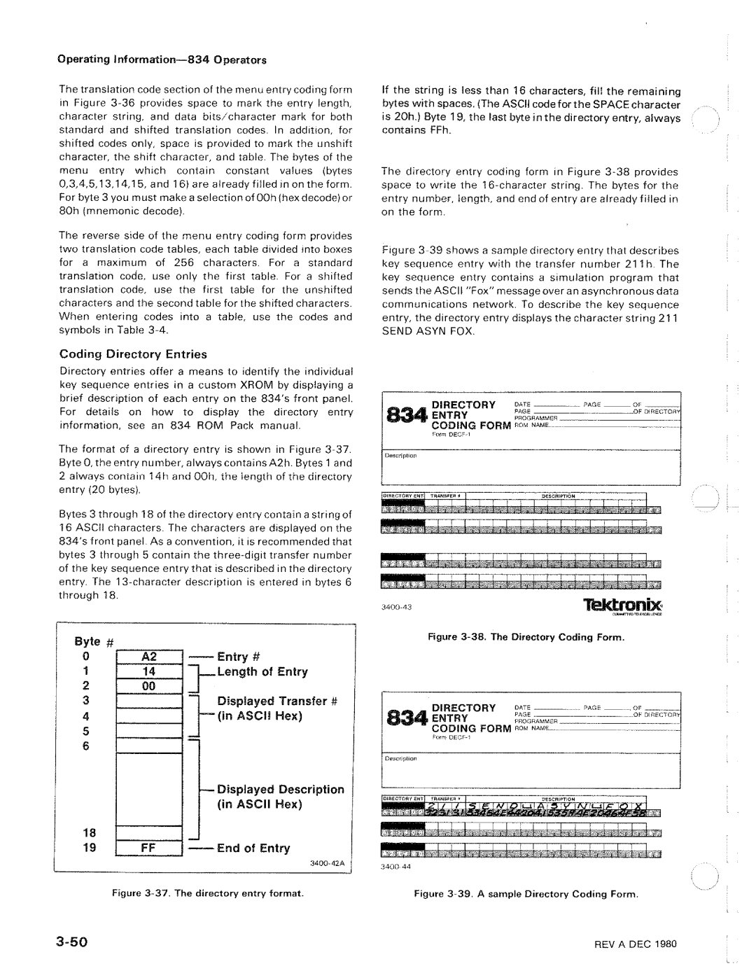 Tektronix 834 manual 