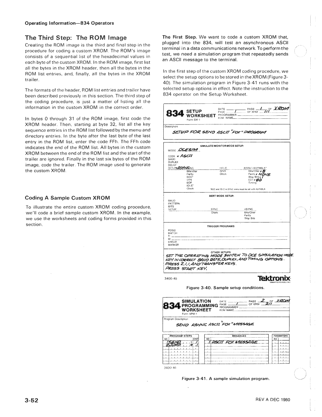 Tektronix 834 manual 