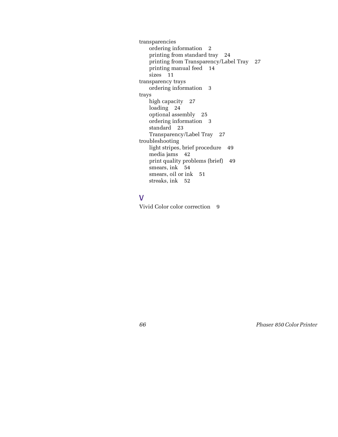 Tektronix manual Phaser 850 Color Printer 