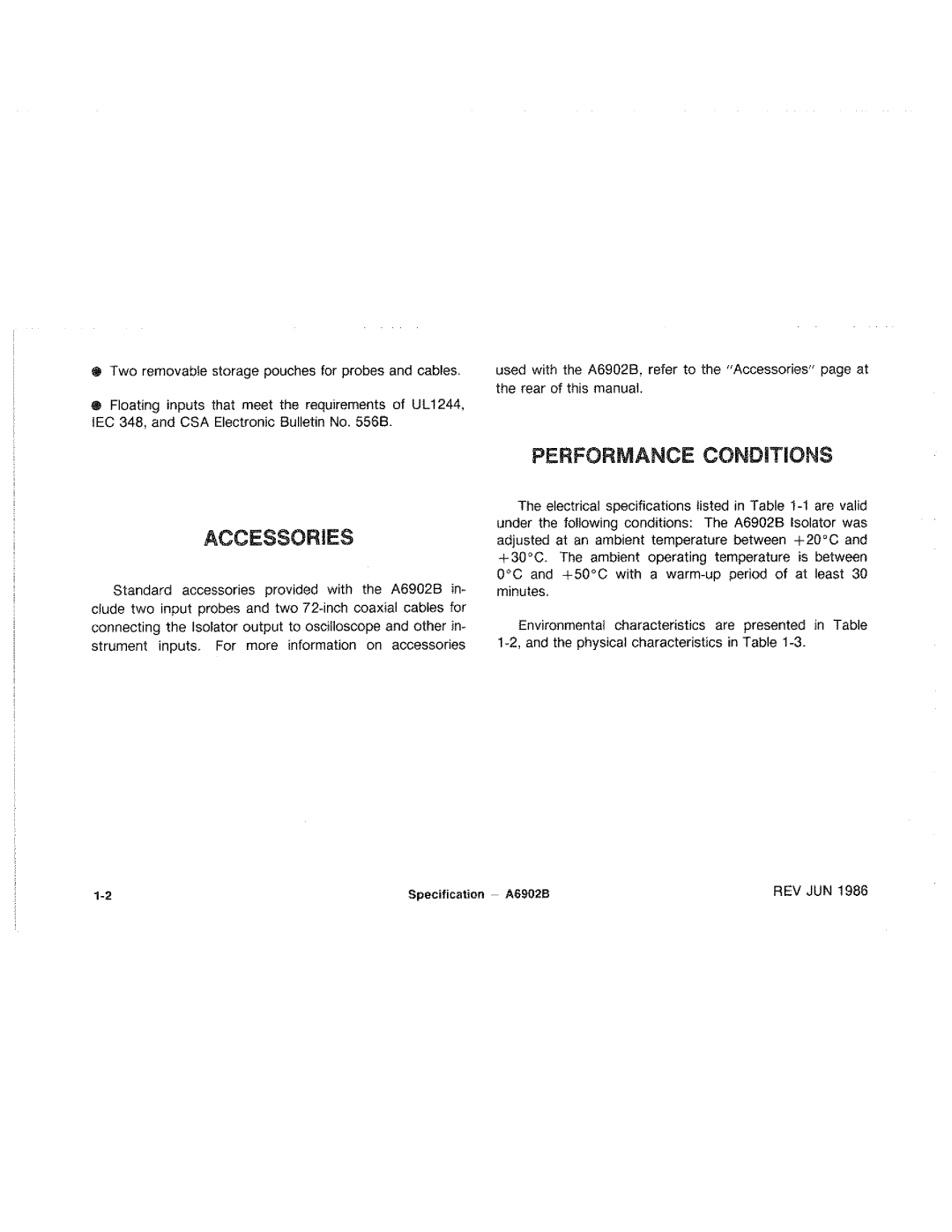 Tektronix A6902B manual 