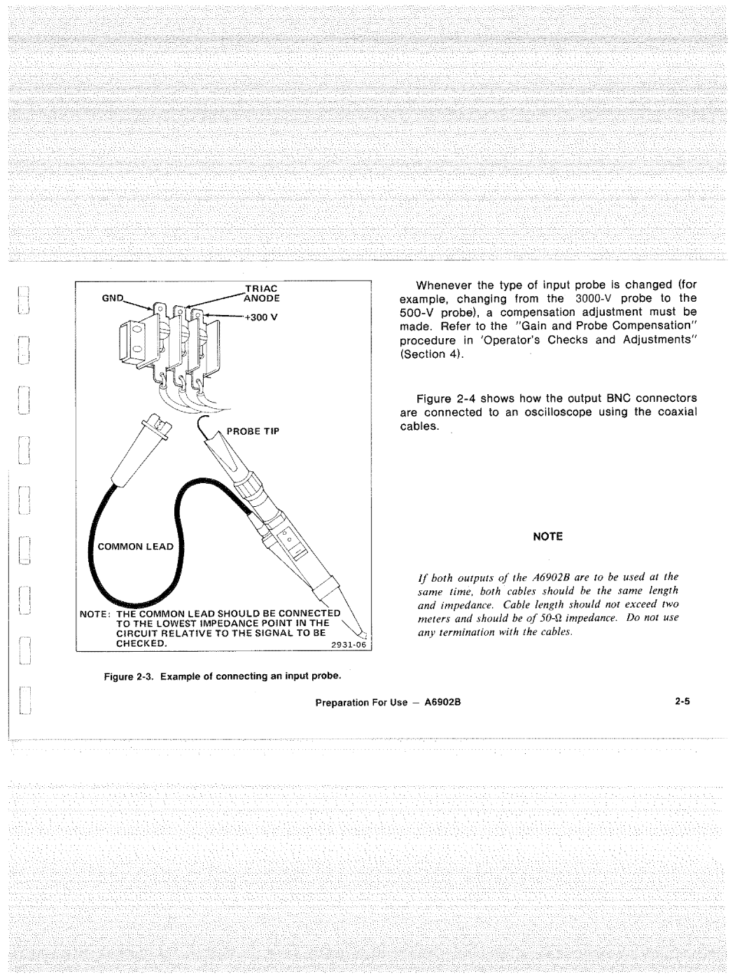 Tektronix A6902B manual 