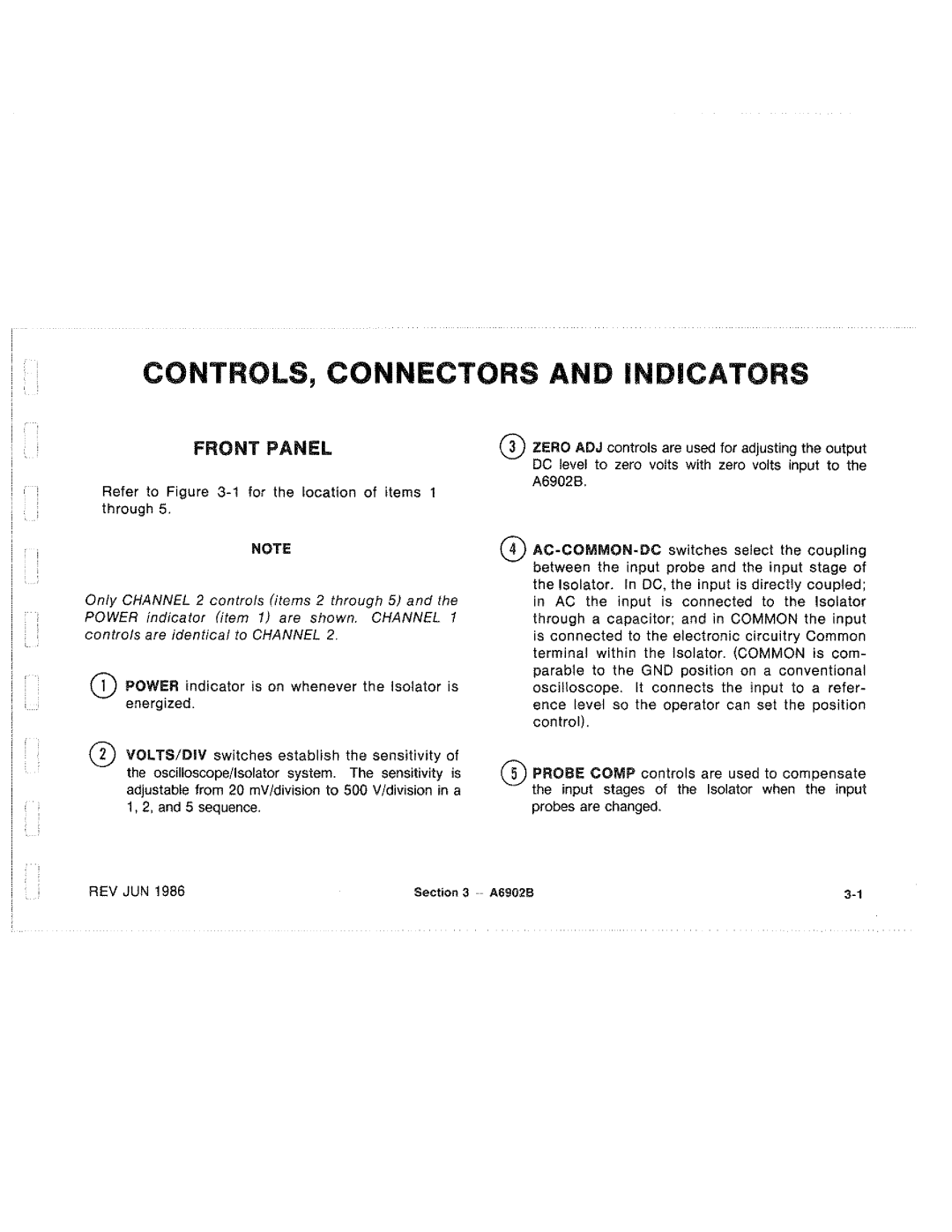 Tektronix A6902B manual 