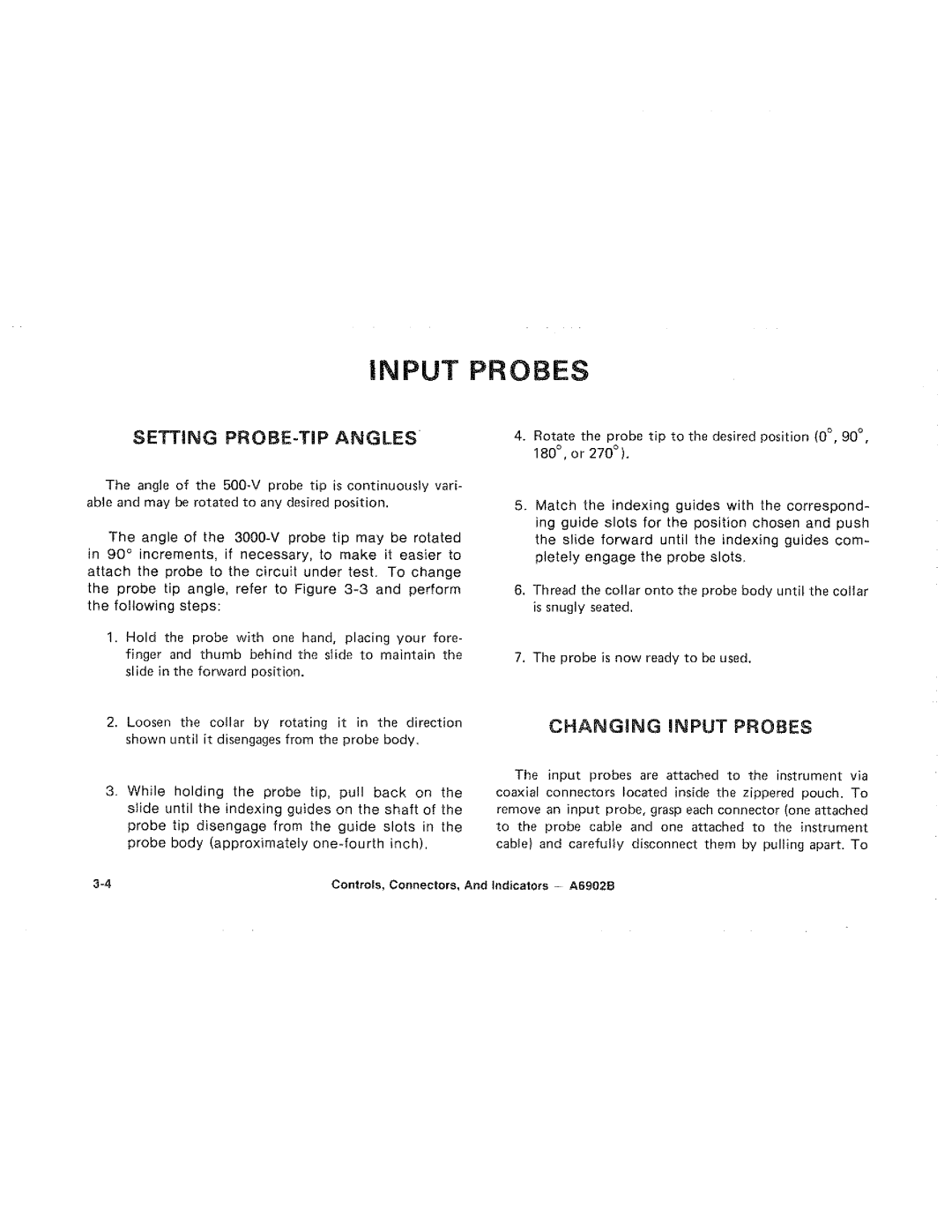 Tektronix A6902B manual 