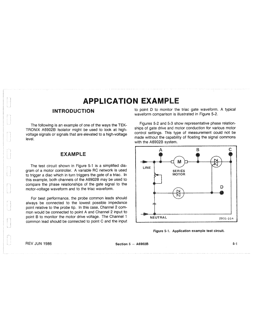 Tektronix A6902B manual 