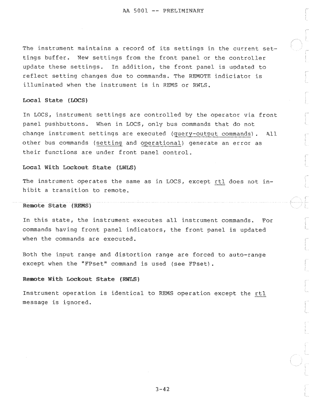 Tektronix AA 5001 manual 