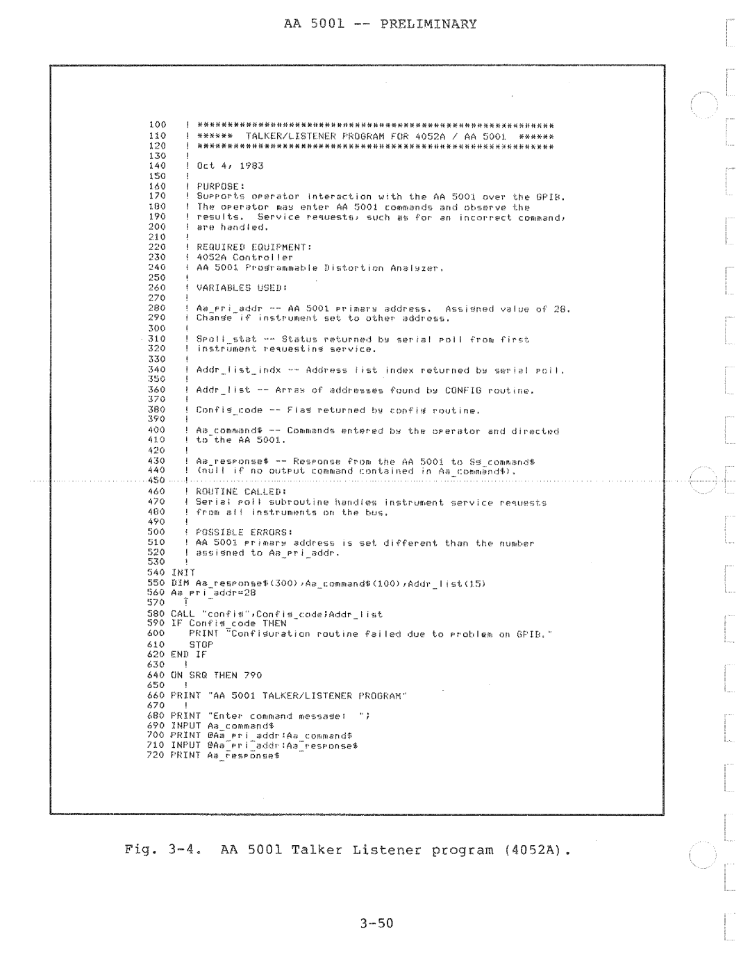 Tektronix AA 5001 manual 