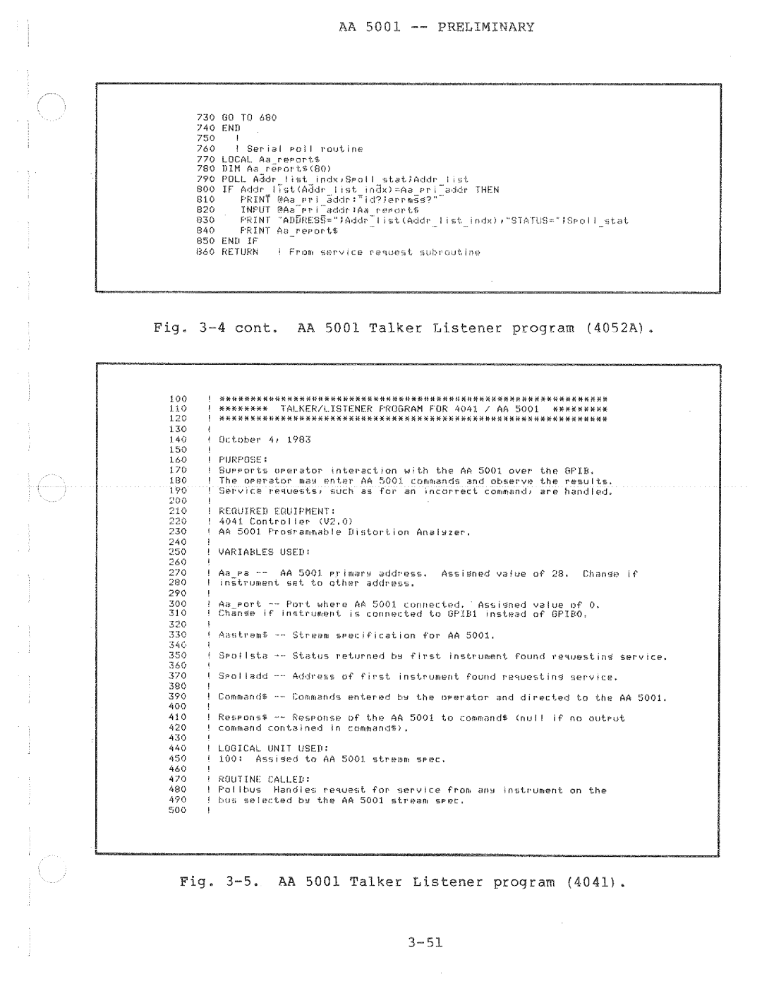 Tektronix AA 5001 manual 