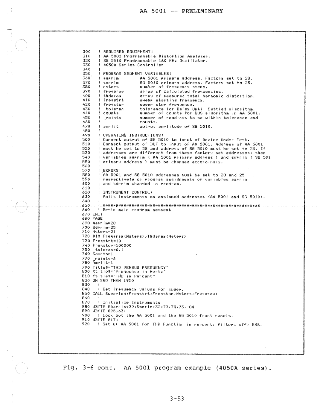 Tektronix AA 5001 manual 