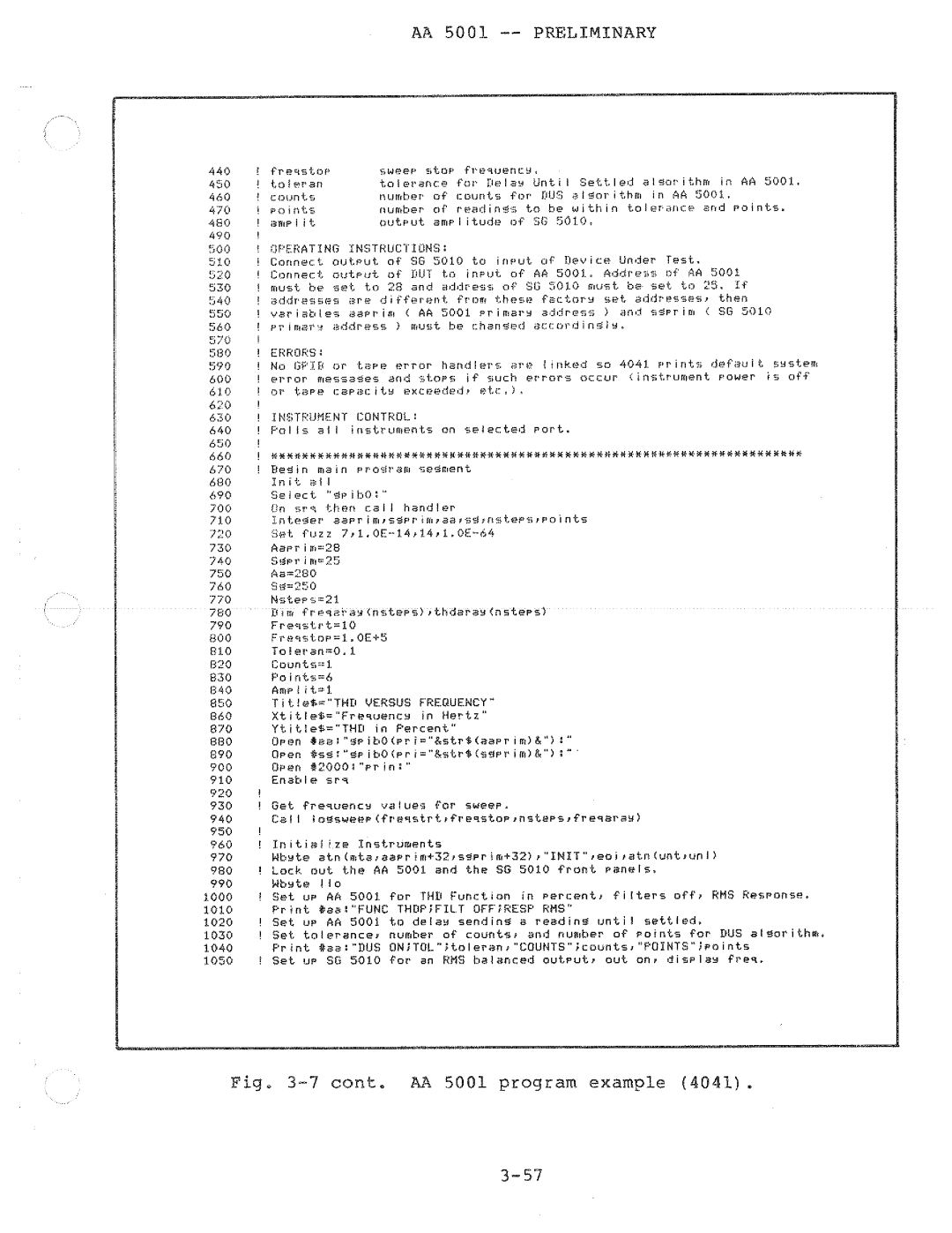 Tektronix AA 5001 manual 