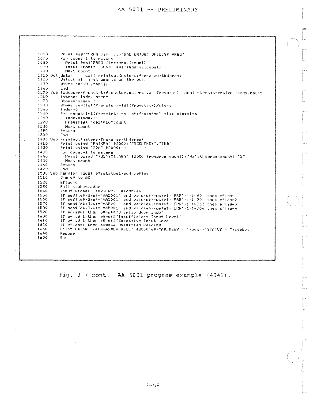 Tektronix AA 5001 manual 