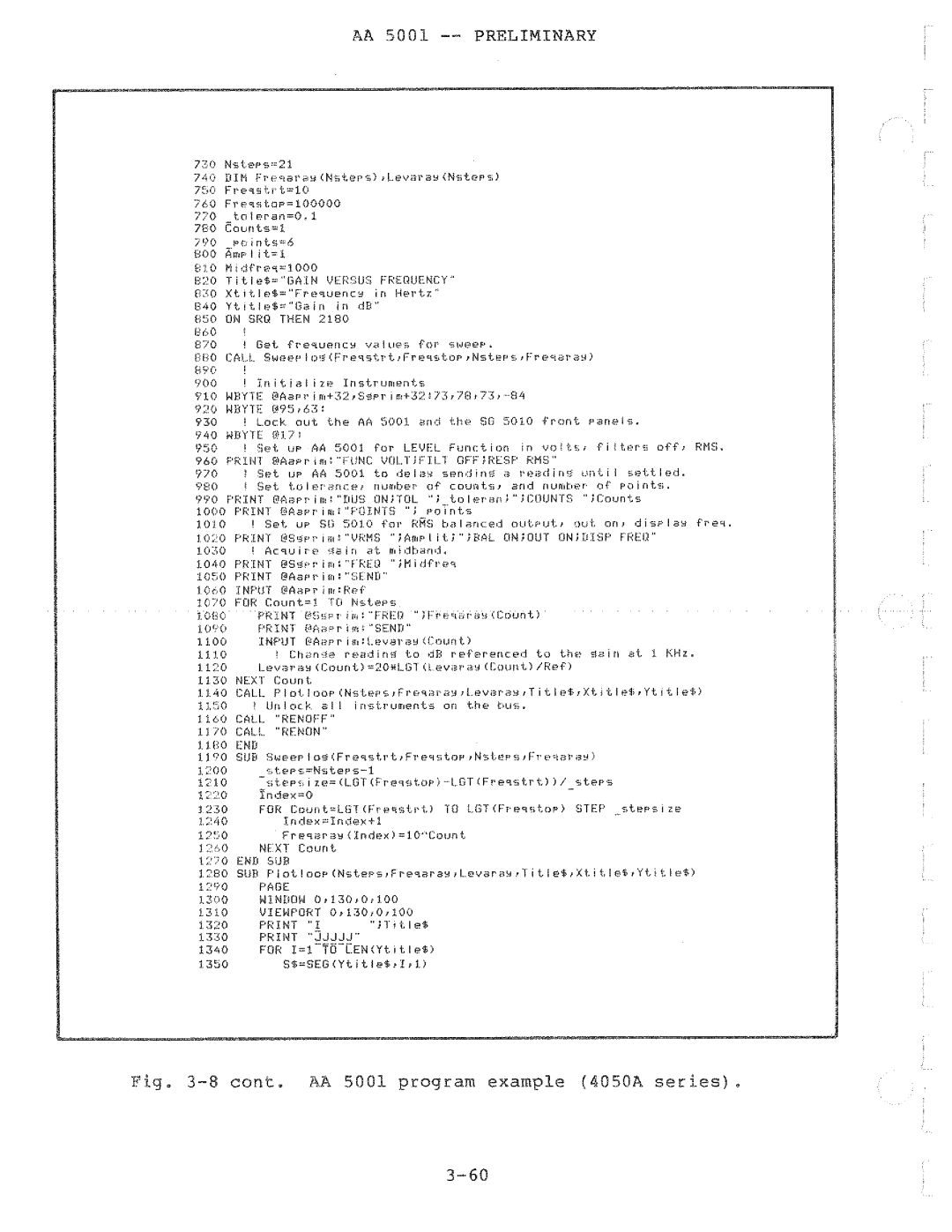 Tektronix AA 5001 manual 