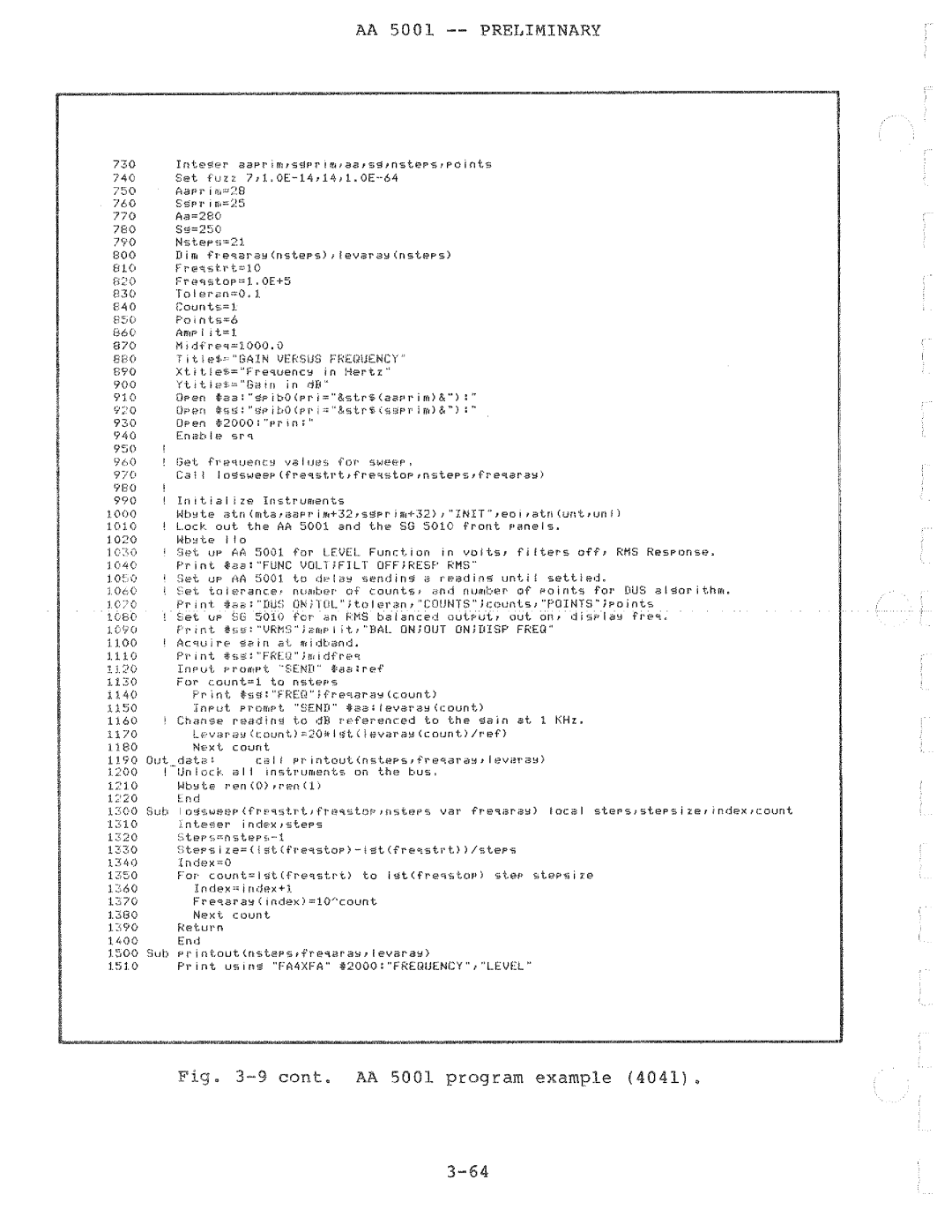 Tektronix AA 5001 manual 