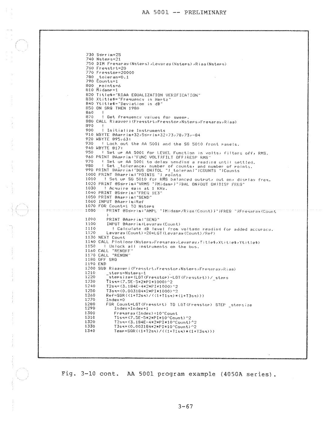 Tektronix AA 5001 manual 