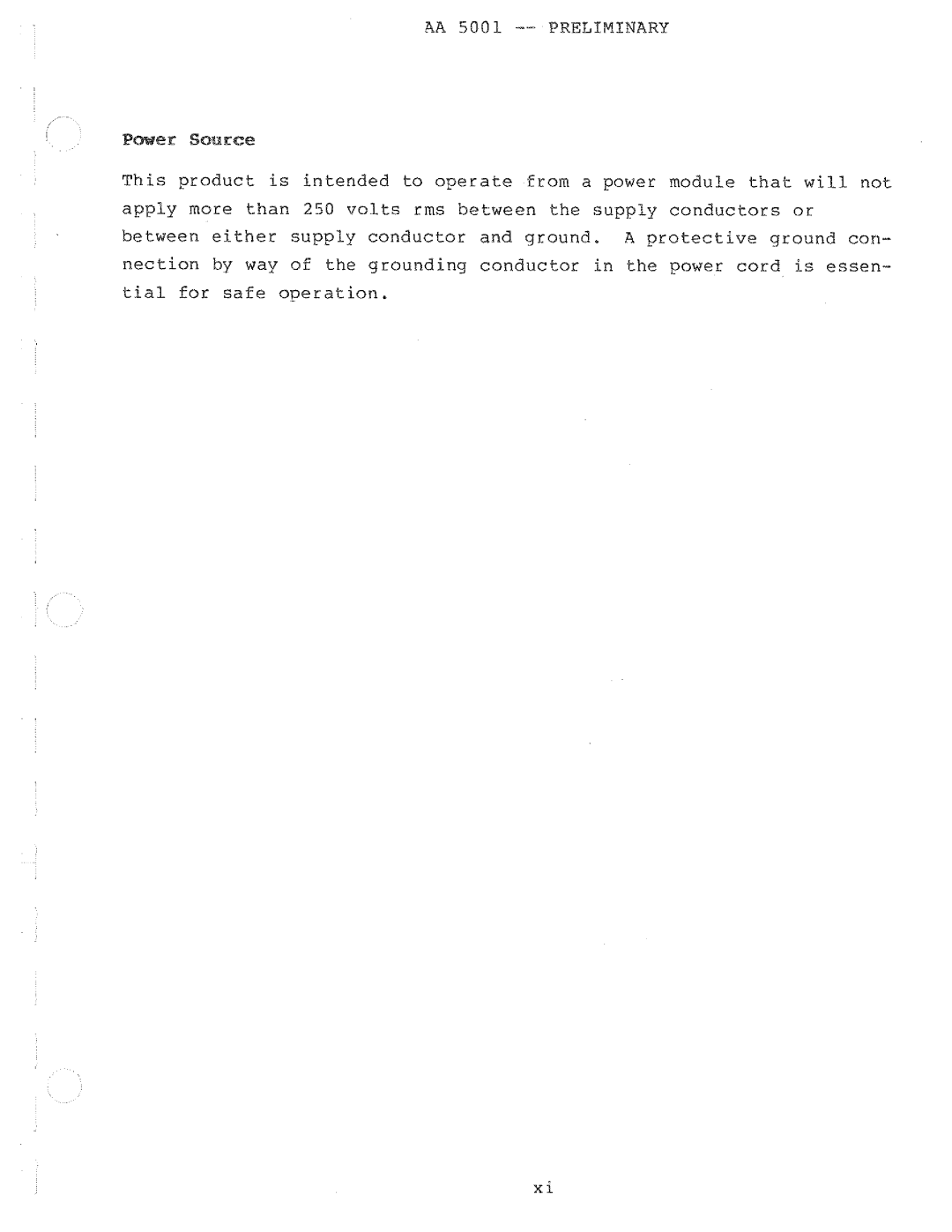 Tektronix AA 5001 manual 