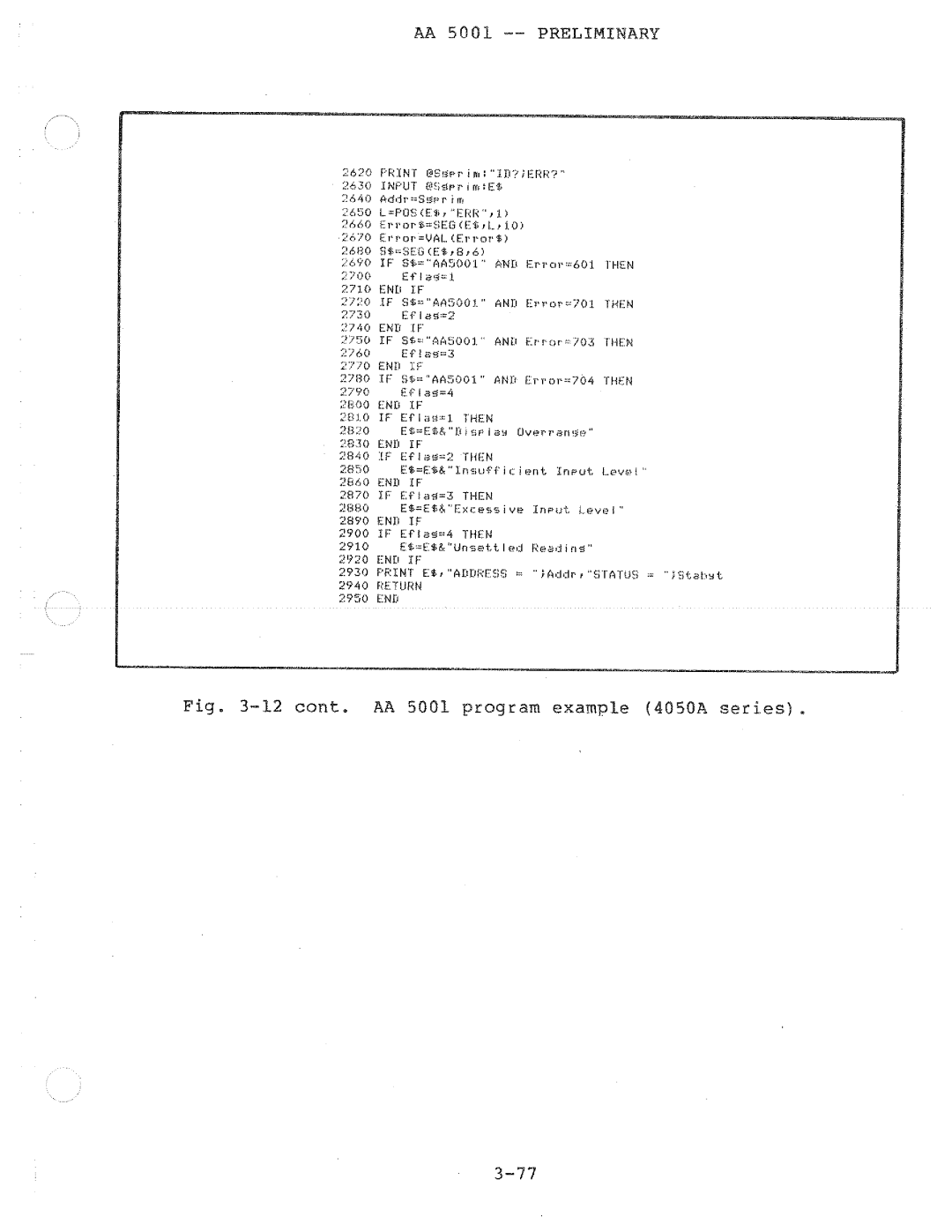 Tektronix AA 5001 manual 