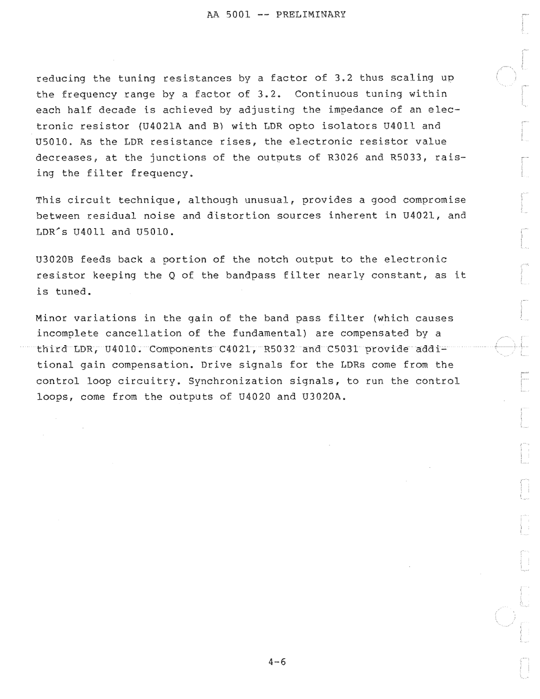 Tektronix AA 5001 manual 