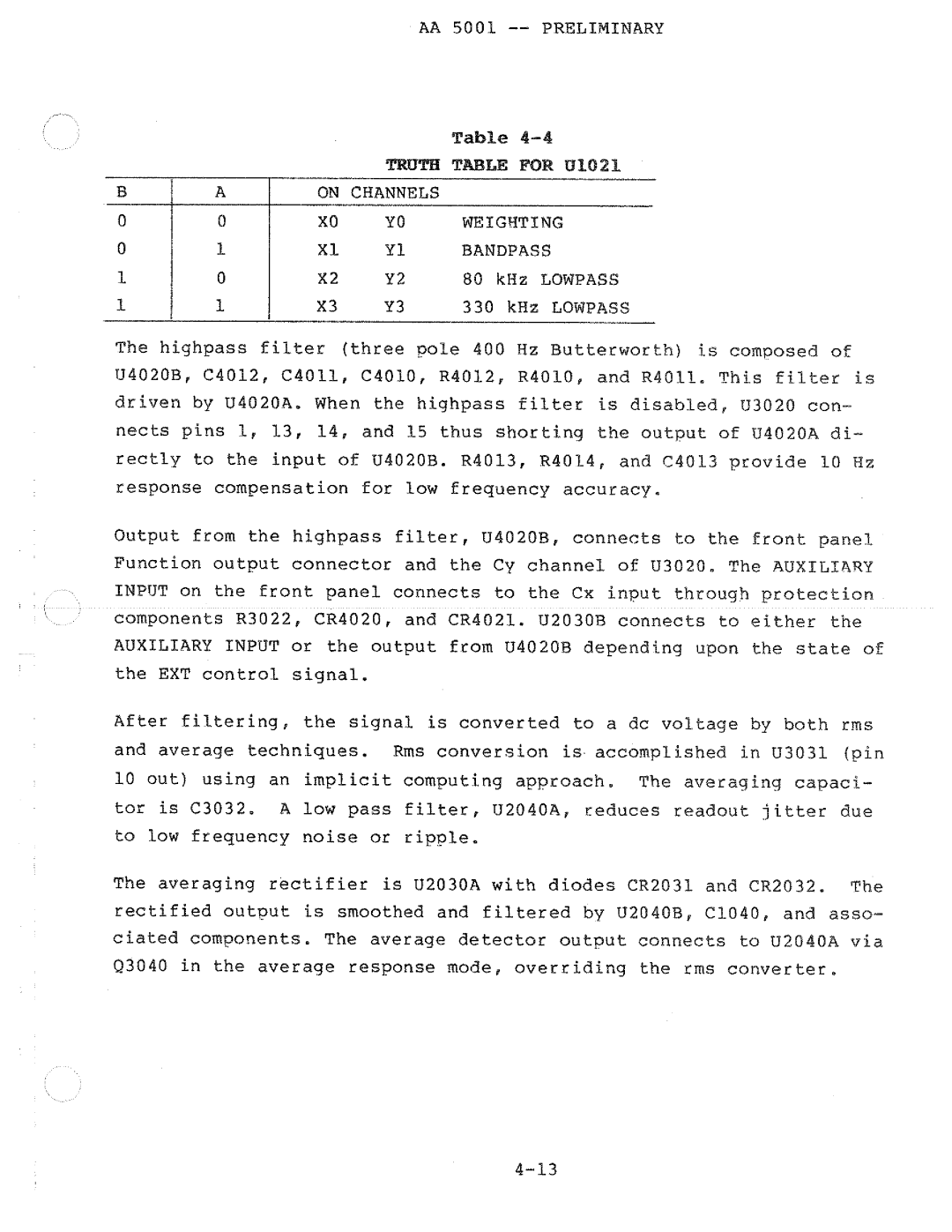 Tektronix AA 5001 manual 