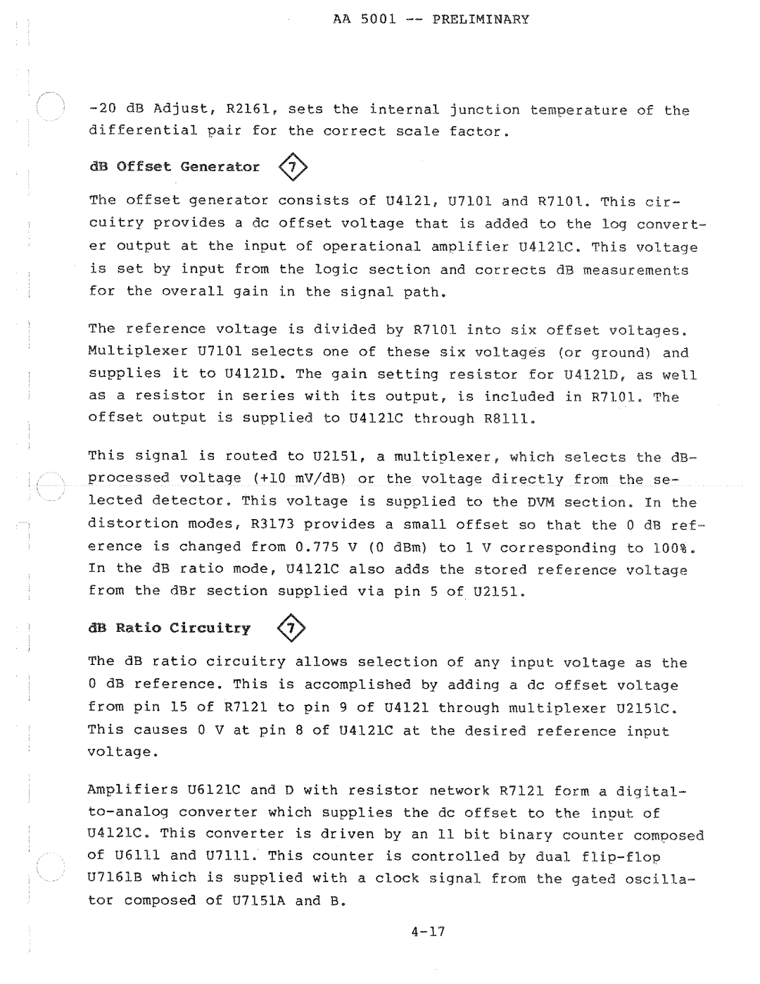 Tektronix AA 5001 manual 