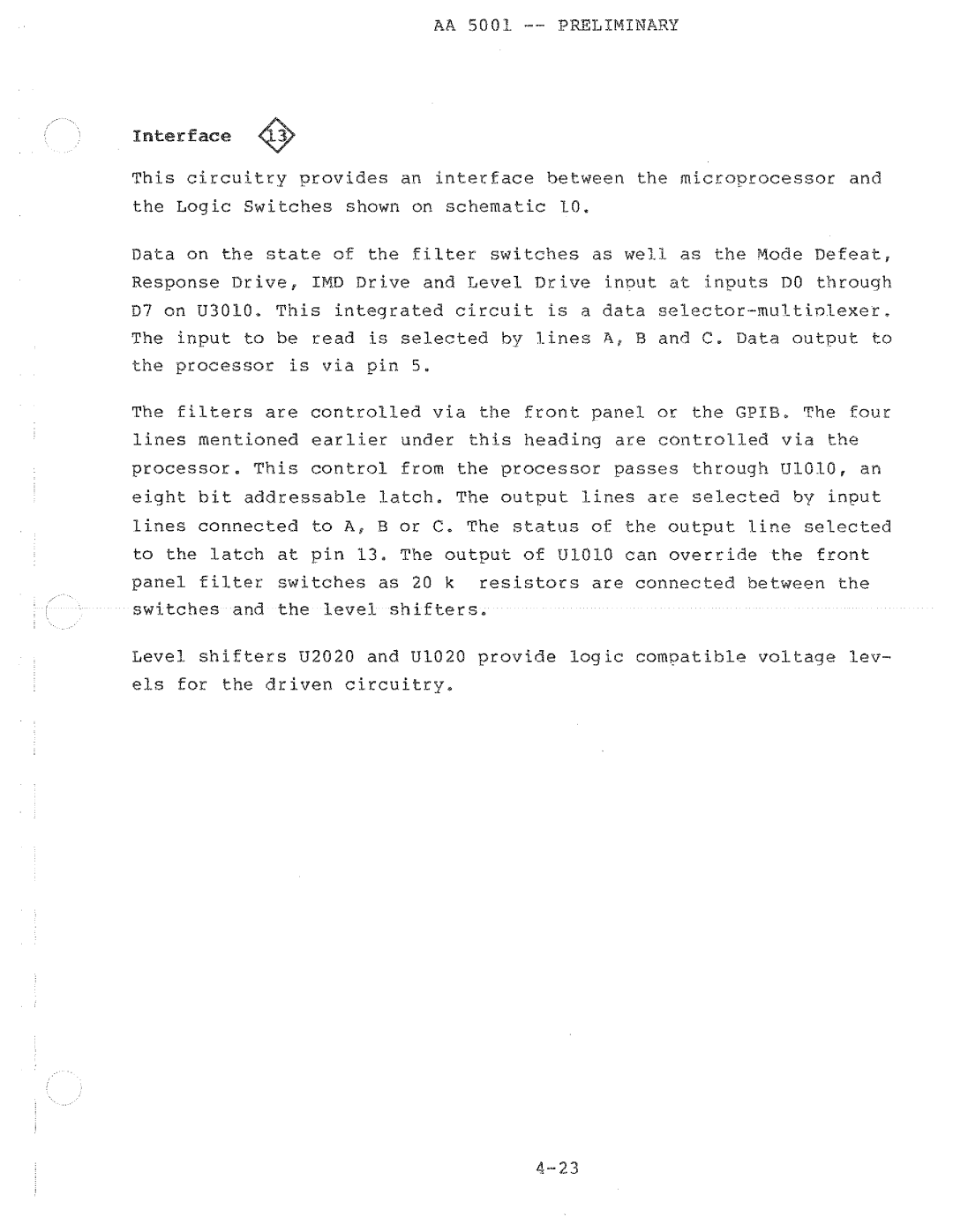 Tektronix AA 5001 manual 