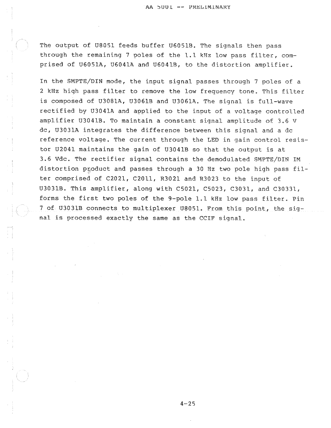 Tektronix AA 5001 manual 