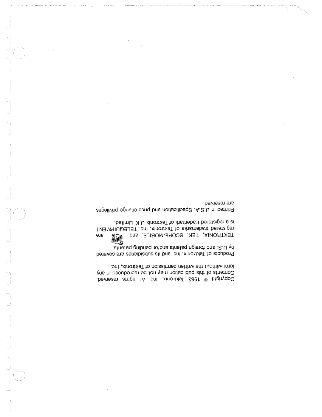 Tektronix AA 5001 manual 