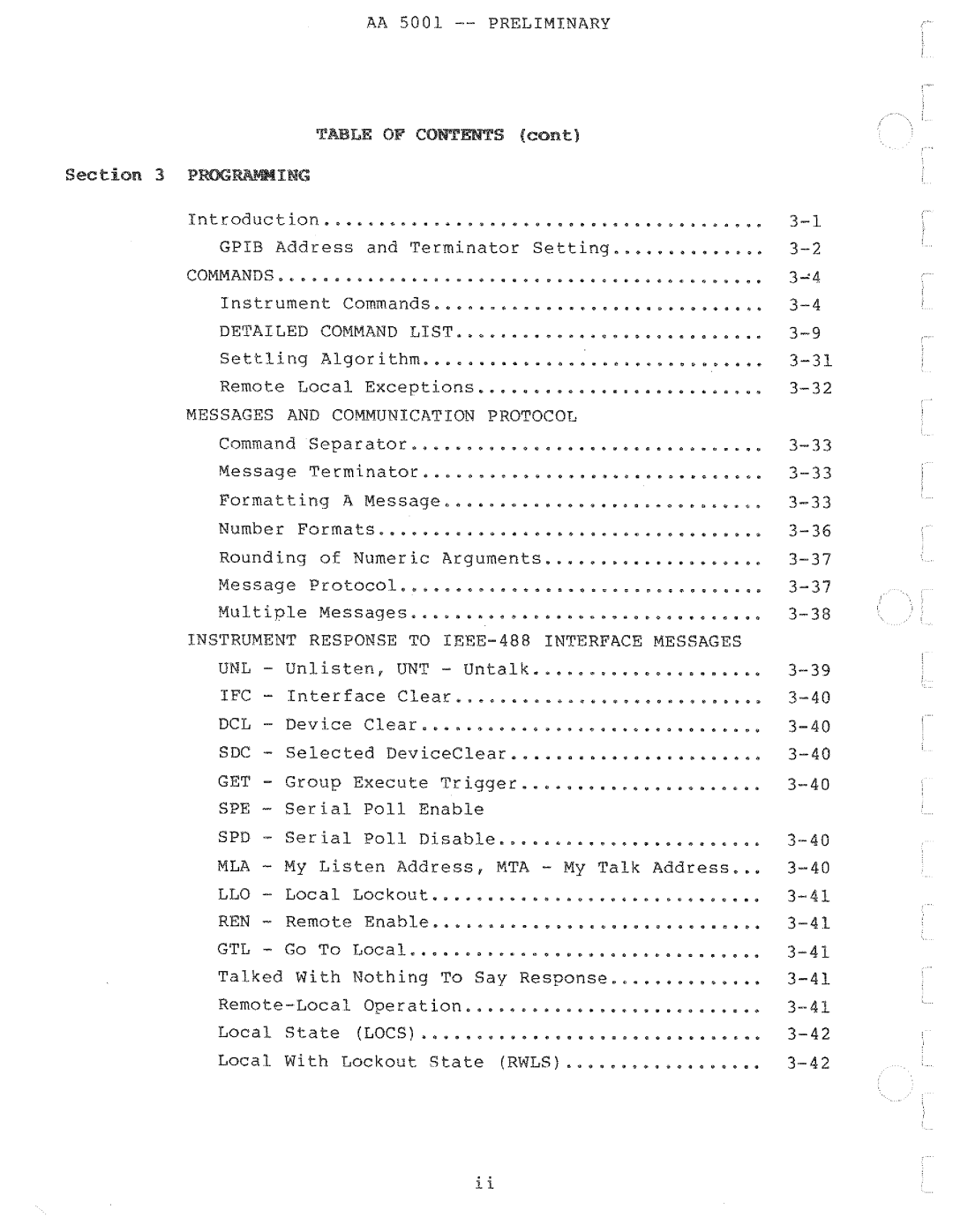 Tektronix AA 5001 manual 