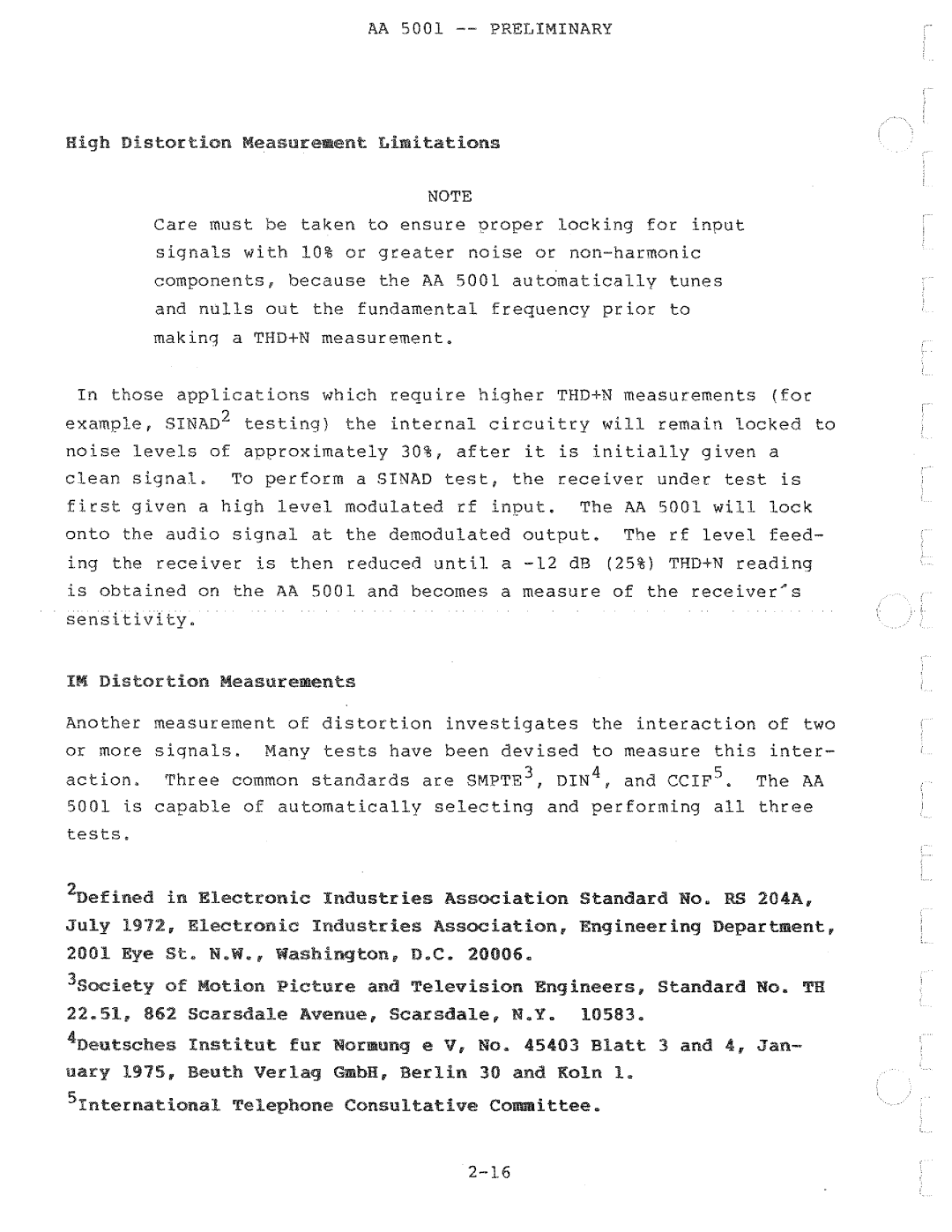 Tektronix AA 5001 manual 